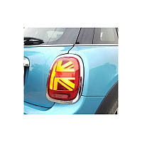 Задня світлодіодна оптика (задні ліхтарі) для Mini Cooper (F55/F56/F57) 2014+ (червоно-чорна)