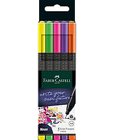 Линеры в наборе Faber-Castell GRIP Finepen, 5 цветов, , Neon, GRIP FINE PEN (151603)