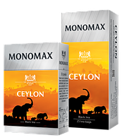 Чай цейлонский черный байховый Monomax Ceylon (40+5 пакетиков х 2г) 90г Украина