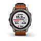 Смарт-годинник Garmin Fenix 7 Pro - Sapphire Solar Edition - титановий корпус з каштановим шкіряним ремінцем, фото 9
