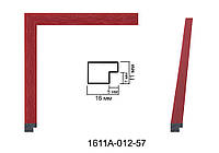Фоторамка 30х45 см., красная, багет 1611A-012-57