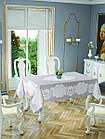 Скатертина прямокутна 150*220 Tropik Home Royal колір сірий