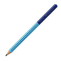 Чернографитный карандаш Faber-Castell GRIP 2001 JUMBO, B, , Блакитний/сірий, (111931)