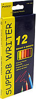 Цветные карандаши в наборе Marco Superb Writer, 12 кольорів, картоний пенал, (4100-12СВ)