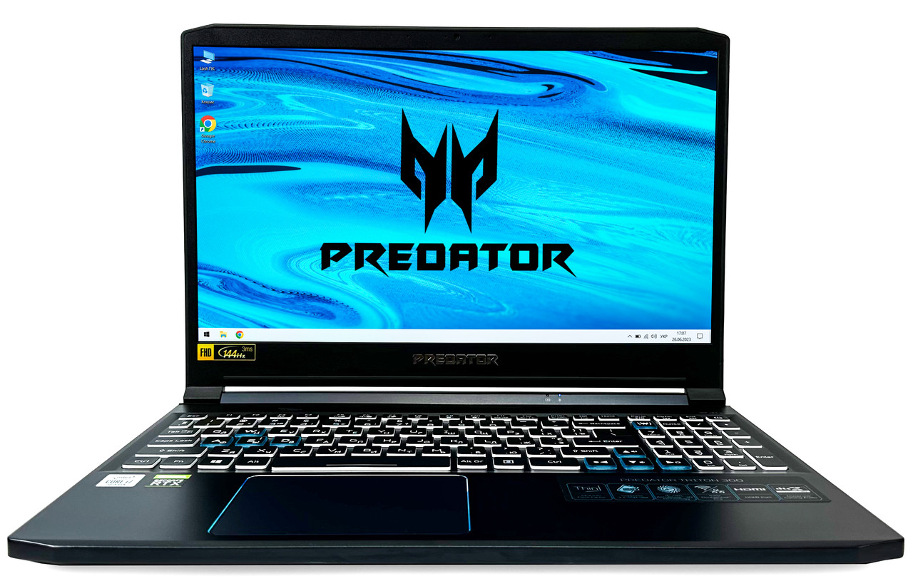 Ноутбук Acer Predator Triton 300: Core i7-10750H / RAM 32 ГБ / GeForce RTX 2070, 8 ГБ / SSD 1 ТБ / 15.6" IPS
