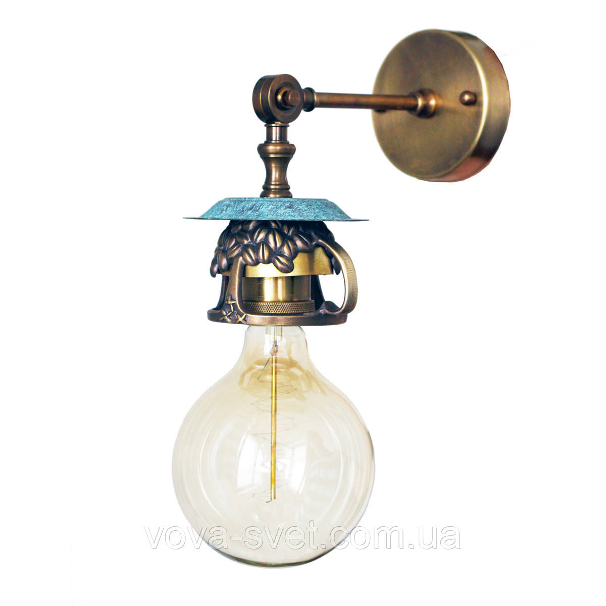 Настінно-стельовий світильник купол Loft Steampunk [ on Wall Ceiling COFFEE ]