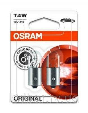 Автомобільна лампа: Т4W 12V 4W ВА9s (к-кт 2 шт) blister