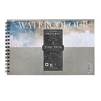 Альбом для акварелі Fabriano Watercolour Torshon, 13,5*21 см., 12 аркушів, 300 г/м2, 25% бавовна, на пружині,,