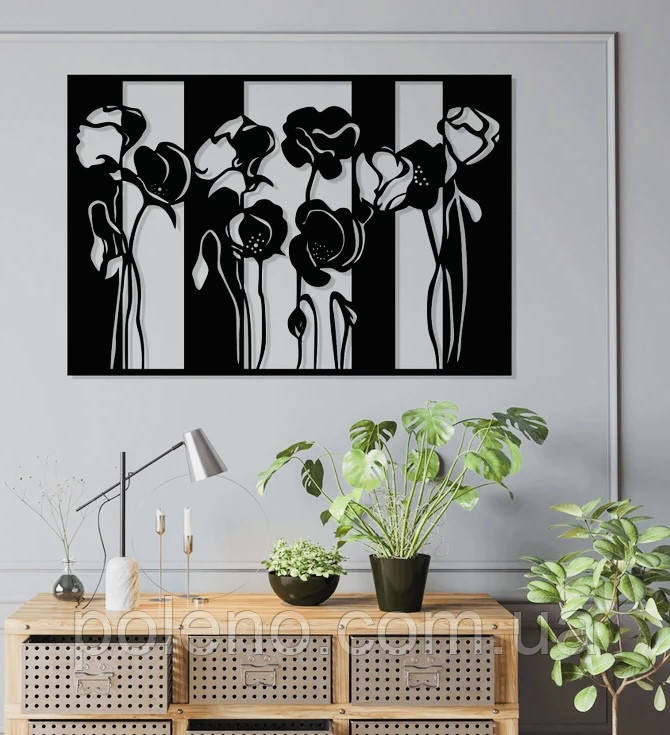 Декоративне панно Маки