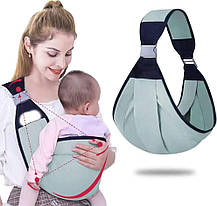 Рюкзак-переноска для новонароджених BABY SLING, Сумка для дитини, Дихаючий слінг для новонароджених, фото 5