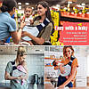 Рюкзак-переноска для новонароджених BABY SLING, Сумка для дитини, Дихаючий слінг для новонароджених, фото 9