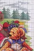 Набір для вишивання за нанесеною на канву схемою "Bear family 2". AIDA 14CT printed 52*31 см, фото 4