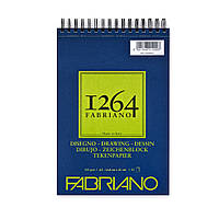 Альбом для графики и рисунка Fabriano 1264, А5, 30 листов, 180 г/м2, на пружине, Слоновая Кость, 1264