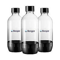 Набор с трех бутылок 3x0,5L Черных Berger / Sodastream