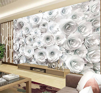 Фото Шпалери "3D Паперові троянди" - Будь-який розмір! Читаємо опис!