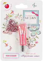 Блиск для губ «Мерехтливе сяйво» для дітей, марки «Lukky» .Колір: ніжно-рожевий