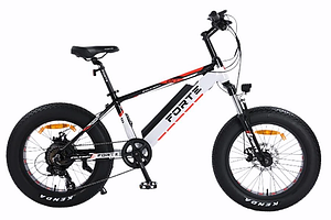 Електровелосипед FORTE RIDER 350 Вт 48В/12Ач рама 14" колеса 20" KENDA Біло-чорний