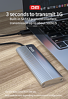 Зовнішня кишеня DM HD600 для NGFF (Sata) M2 SSD USB 3.2 Type C, фото 4