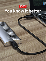 Зовнішня кишеня DM HD600 для NGFF (Sata) M2 SSD USB 3.2 Type C, фото 8