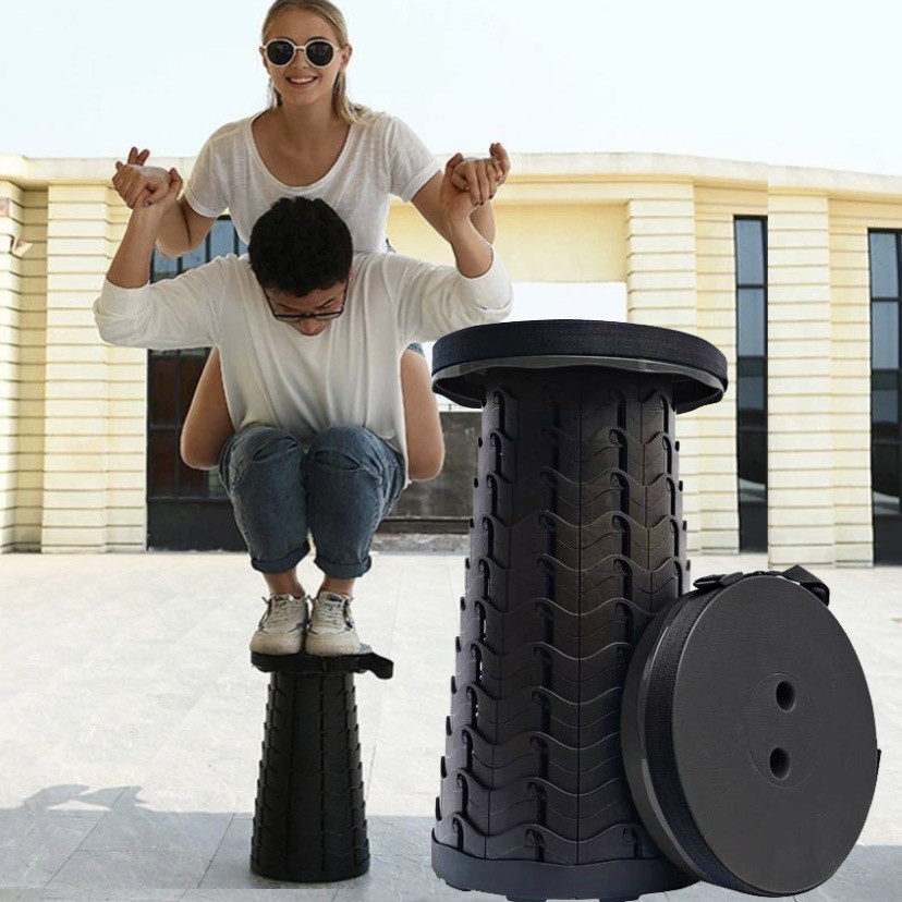 Складаний туристичний стілець 41 см Telescopic stool/Складаний телескопічний стілець для пікніка, риболовлі
