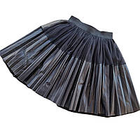 Юбка для девочки 110-146 см черная школьная плисированная юбка для девочки турция