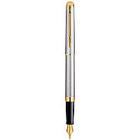 Перова ручка Hemisphere Waterman (нержавіюча сталь, позолота, колір корпусу сріблястий матовий ) 12 010
