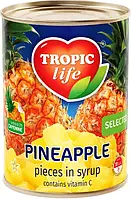 Ананас Tropic Life кусочками в сиропе 580 мл