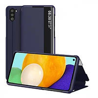 Противоударный чехол книжка для Samsung Galaxy A11 2020 A115F dark blue leather case