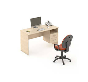 Письмовий офісний стіл Сенс S1.11.13 стільниця ДСП 1340х600 мм (MConcept-ТМ)