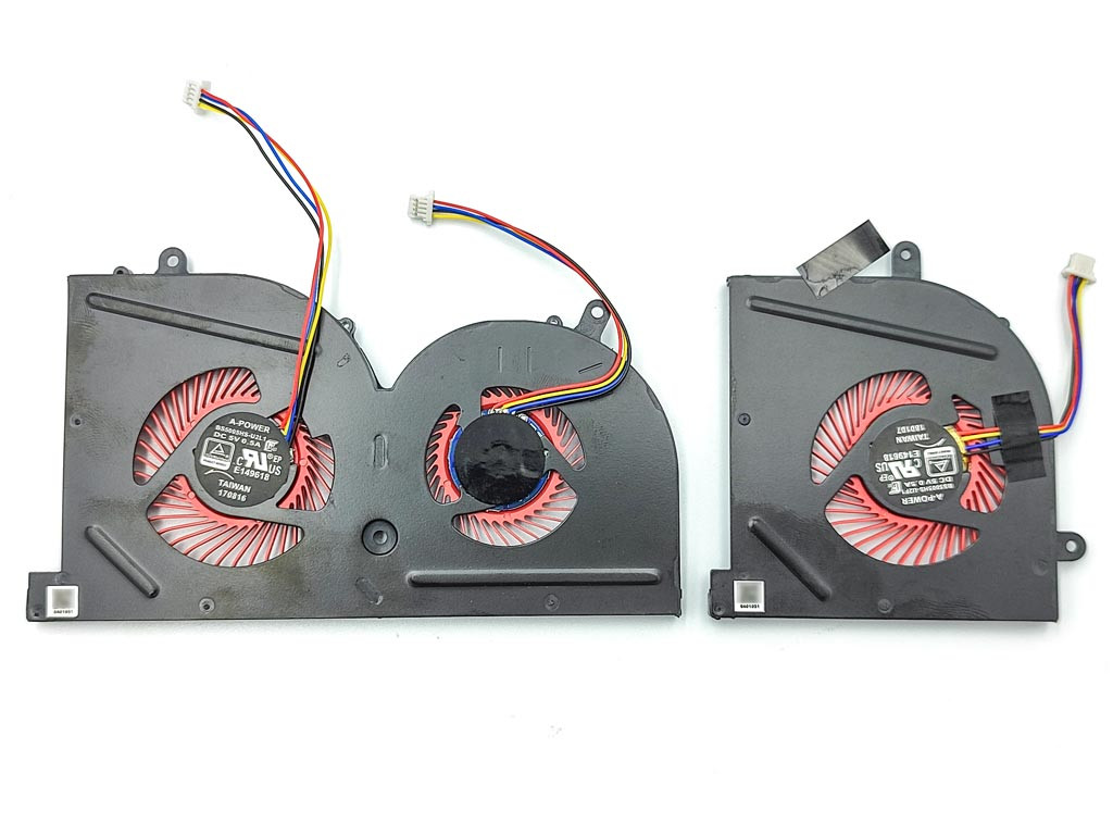 Вентилятор (кулер) для MSI GS63, GS63VR, GS73, GS73VR, GS62, GS62VR MS-16K2 MS-17B (CPU+GPU). Пара., фото 1