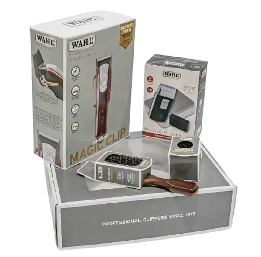 Набор Wahl Professional Magic Clip Cordless + Travel Shaver + Knuckle Brush + Fade Brush (3615-0473) - фото 1 - id-p1882960263