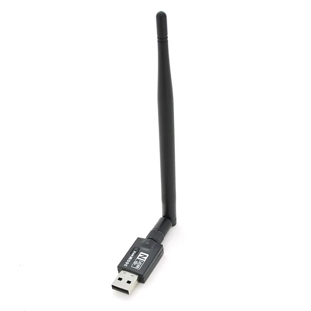 Бездротовий мережевий адаптер з антеною 5dbi Wi-Fi-usb Merlion lv-uw05, rt7601, 802.11bgn, 300Mb, 2.