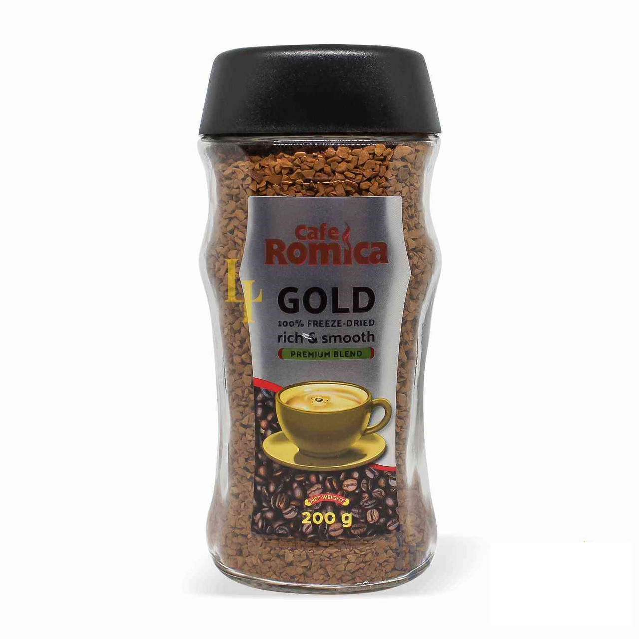 Кава розчинна гранульована Romica GOLD, 200 г, Польща, у скляній банці, сублімований