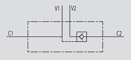 Гідрозамок односторонній VBPSE 3/4"L 4 VIE, 100 л/хв, фото 3