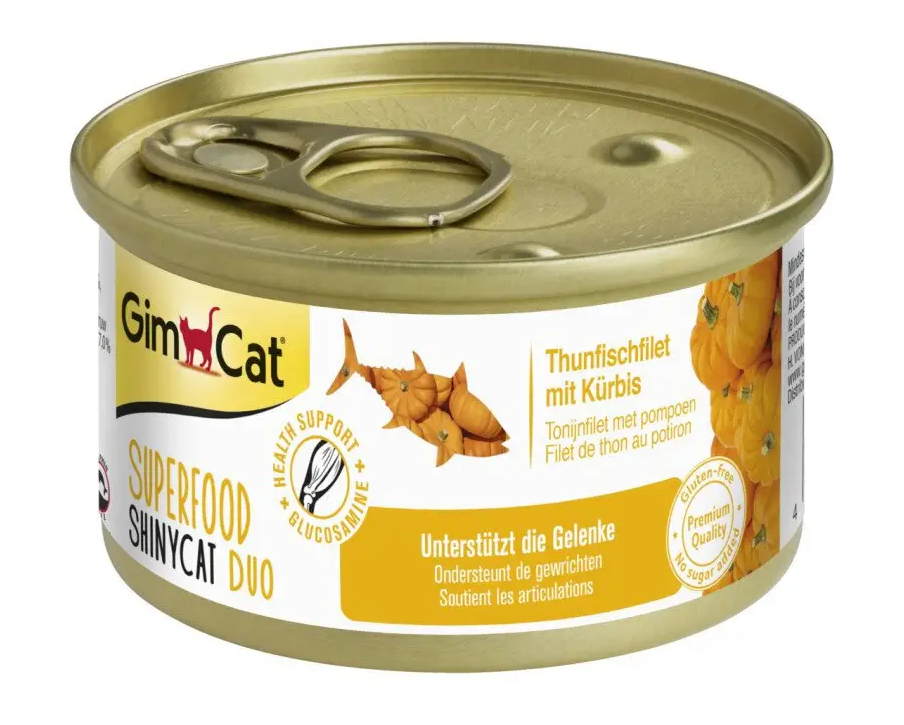 GimCat Superfood консерви для кішок 70 г (тунець і гарбуз)