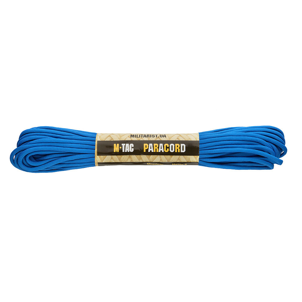 Мотузка шнур паракорд M-Tac paracord 550 type III 15 м Blue 10250129
