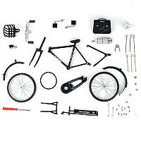 Конструктор Коллекционная модель «сделай сам», Ретро велосипеда, 52 детали. Фингербайк