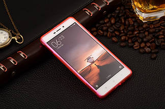 Силіконовий чохол Duotone для Xiaomi Redmi 3 рожевий, фото 2
