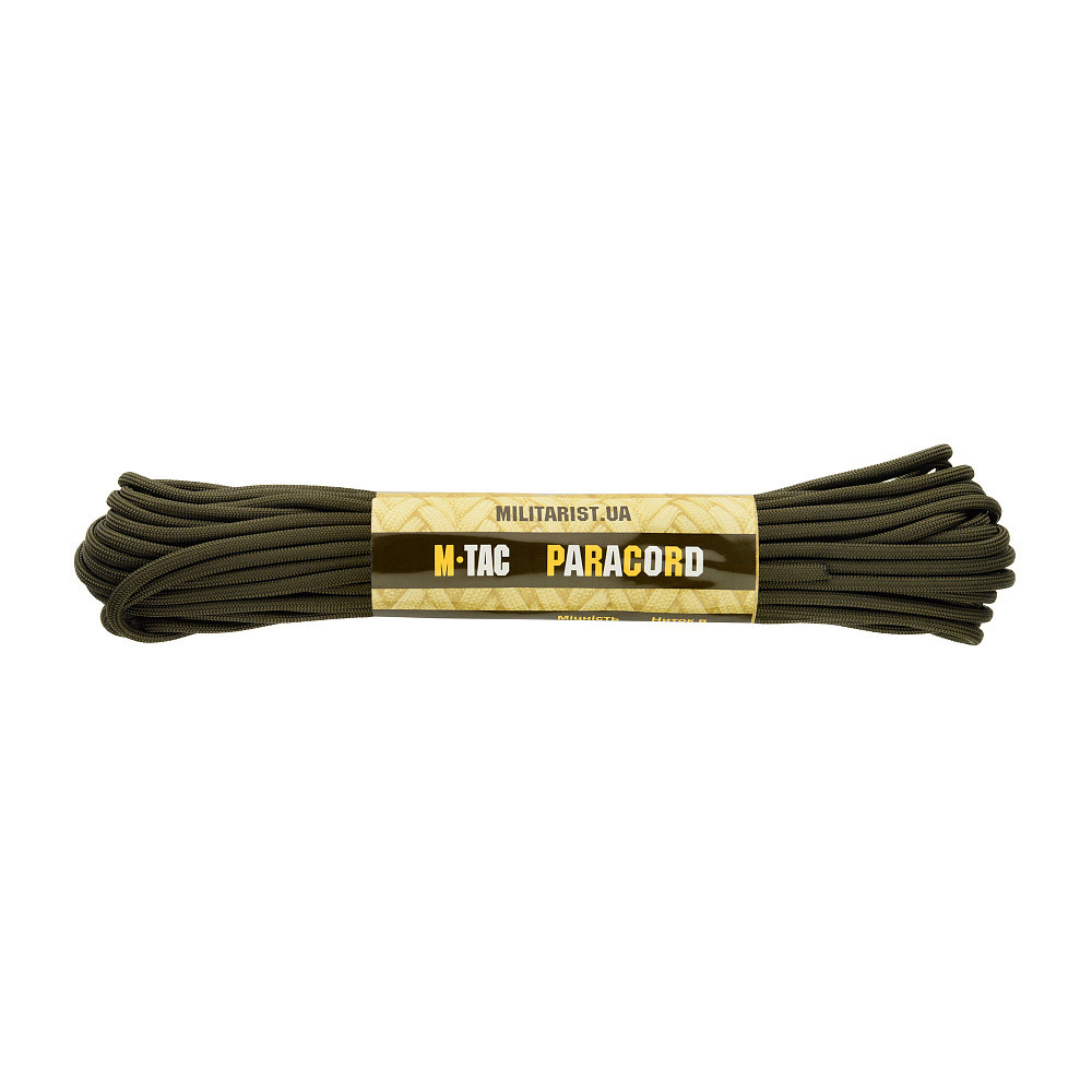Мотузка шнур паракорд M-Tac paracord Minicord 15 м OD Green MTC-MC15-OD