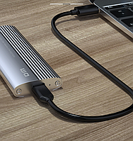 Зовнішня кишеня для M2 SSD NVMe PCIe USB 3.2 Gen2 Type-C DM HD1200 Original, фото 10