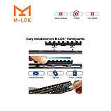 Планка для цівки M-LOK 3 Slot Picatinny/Weaver, фото 8