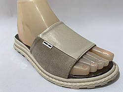 Остання пара! 41 Жіночі шльопанці, повномірні натуральна шкіра