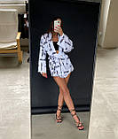 Білий жіночий літній костюм: кімоно та шорти, фото 4