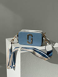 Жіноча сумка Марк Джейкобс синя Marc Jacobs Small Camera Bag Blue White