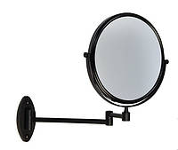 Настенное косметическое зеркало 03 Black с увеличением одной стороны 1х5