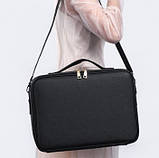 Кейс органайзер для косметики дорожній Beauty box Maxi чорний, фото 4