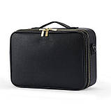 Кейс органайзер для косметики дорожній Beauty box Maxi чорний, фото 5