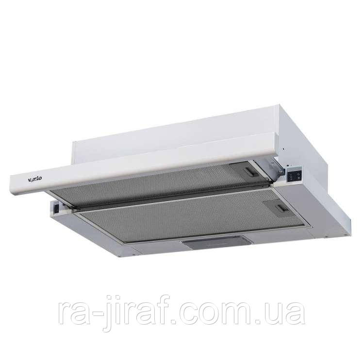 ВИТЯЖКА VENTOLUX GARDA 60 WH (500) LED Телескопічна на кухню. Витяжка кухонна в Україні. Доставка безкоштовно