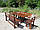 Садові меблі (лавки, стільці, стіл), Набір меблів, Дачні меблі, Садові комплекти, Меблі для дачі., фото 4