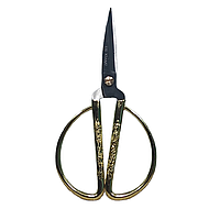 Ножницы универсальные для шитья и рукоделия с золотыми ручками DE XIAN 173mm (6.8") К44 (6670)